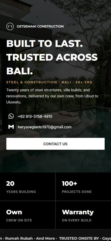 Steel Works Getsemani Bali